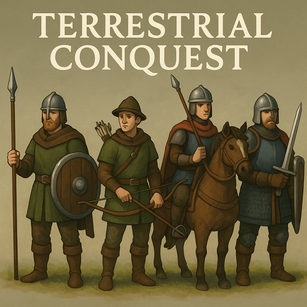 Spearman, Archer, Horseman, and Swordsman